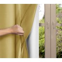 Ver imagem 3 de Cortina Blackout PVC com Voil Liso 2,50 M x 2,80 M Campari - Amarelo