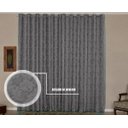 Ver imagem 1 de Cortina Sala ou Quarto Jacquard 3,00M x 2,60M Semi Blackout - Cinza