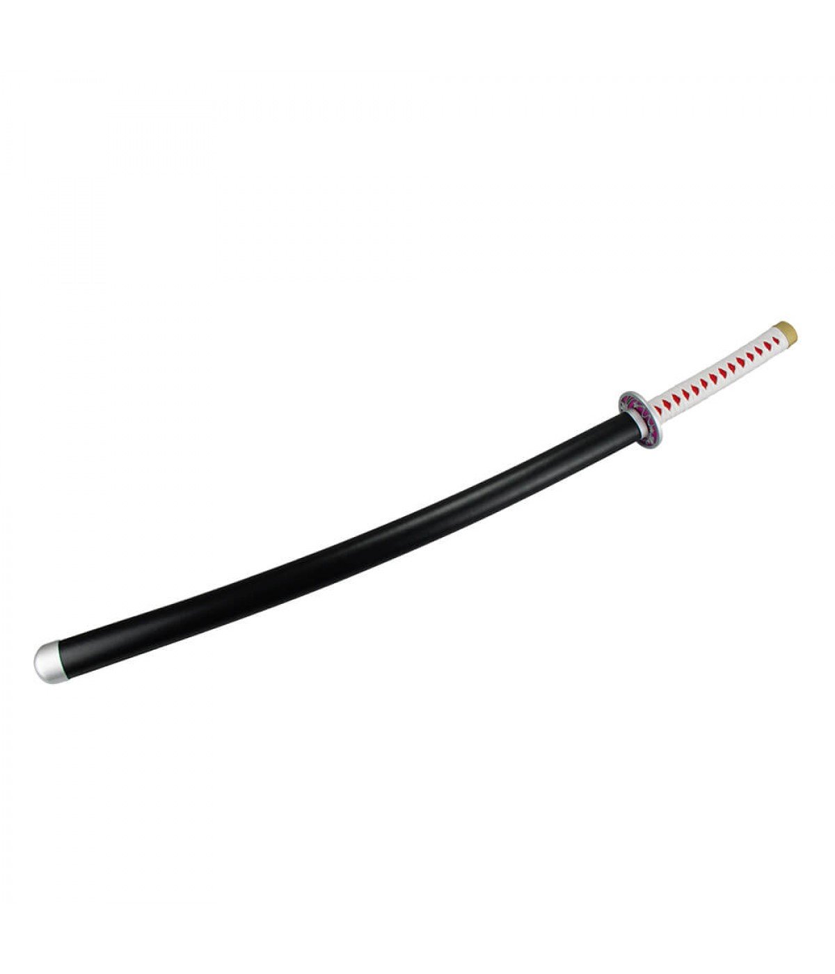 Espada Decorativa Lâmina Rosa Guarda Oval Japonesa Katana 100cm - 2