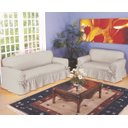 Ver imagem 1 de Capa de Sofá 2 e 3 Lugares Tecido Gorgurão Maquinetado: Palha