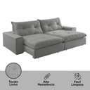 Ver imagem 5 de Sofá Hall Linho Dois Módulos de 90cm B25cm Meu Sofá Online