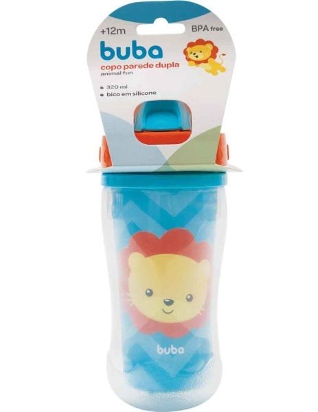 Copo Parede Dupla Animal Fun 320ml (12m+) - Leão - Buba - 8