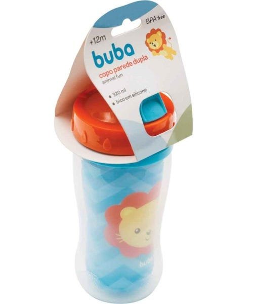 Copo Parede Dupla Animal Fun 320ml (12m+) - Leão - Buba - 7