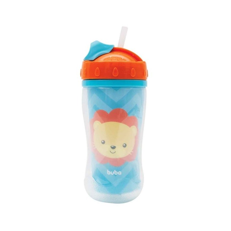 Copo Parede Dupla Animal Fun 320ml (12m+) - Leão - Buba