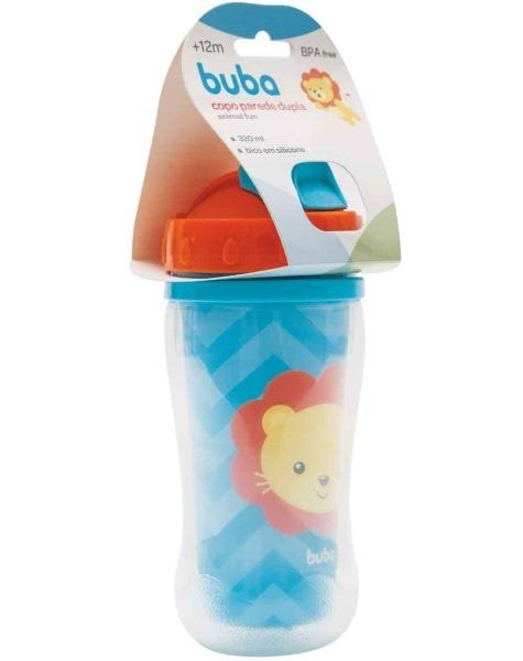 Copo Parede Dupla Animal Fun 320ml (12m+) - Leão - Buba - 6