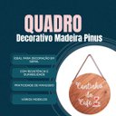 Ver imagem 3 de 6 Unidades Quadro Decorativo Quarto Cozinha Madeira Temático Cor:cantinho Café