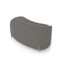 Ver mais imagens de Sofá 2 Lugares Orgânico 140cm Pé Dourado Morgan Suede Grafite D03 - D’Rossi