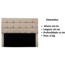 Ver mais imagens de Cabeceira Cama Box Estofada King 195 Cm Bianca Suede:bege