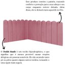 Ver imagem 5 de Cabeceira Painel Cama Solteiro Box Nuvem Suede Sandy 90 cm:Rosa