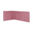 Ver imagem 1 de Cabeceira Painel Cama Solteiro Box Nuvem Suede Sandy 90 cm:Rosa