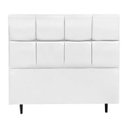Ver imagem 1 de Cabeceira Roma para Cama Box Queen 160 cm Corino D'Rossi - Corino Branco