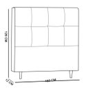 Ver imagem 6 de Cabeceira Roma para Cama Box Queen 160 cm Corino D'Rossi - Corino Preto
