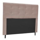 Ver imagem 1 de Cabeceira Luna para Cama Box Queen 160 cm Suede D'Rossi - Suede Bege