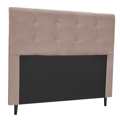 Cabeceira Luna para Cama Box Queen 160 cm Suede D'Rossi - Suede Bege