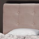 Ver imagem 3 de Cabeceira Luna para Cama Box Queen 160 cm Suede D'Rossi - Suede Bege