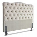 Ver imagem 1 de Cabeceira Cama Queen Size Box Casal Estofada 1,6 m Realeza:Corino Bege