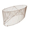 Ver imagem 1 de Base de Mesa Pisa Oval Raiada 150 X 60 Cm Metal Cobre