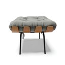 Ver imagem 4 de Puff Costela Suede Base Metal D’Rossi - Grafite
