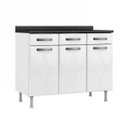 Ver imagem 1 de Balcão de Cozinha com Tampo 3 Portas 3 Gavetas Rubi