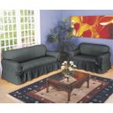 Ver imagem 1 de Capa De Sofá 2 E 3 Lugares Tecido Gorgurão Maquinetado: Grafite