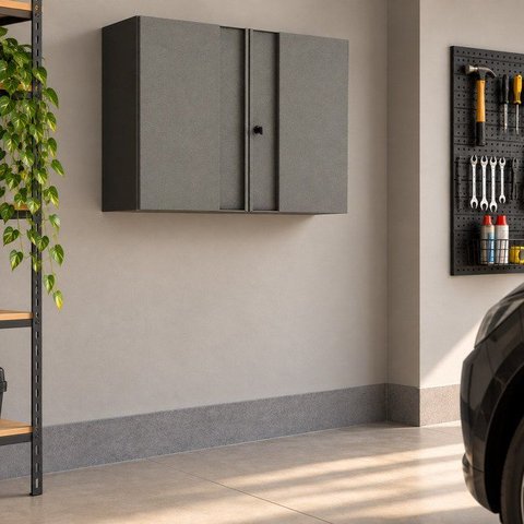 Armário Aéreo 2 Portas Multibox Preto