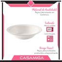 Ver imagem 3 de Prato Fundo Cerâmica 20cm Perla Branco