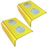 Kit 02 Bandeja Esteira para Braço de Sofá Porta Copo Aluminio - D'Rossi - Amarelo - 1