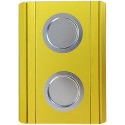 Kit 02 Bandeja Esteira para Braço de Sofá Porta Copo Aluminio - D'Rossi - Amarelo - 3