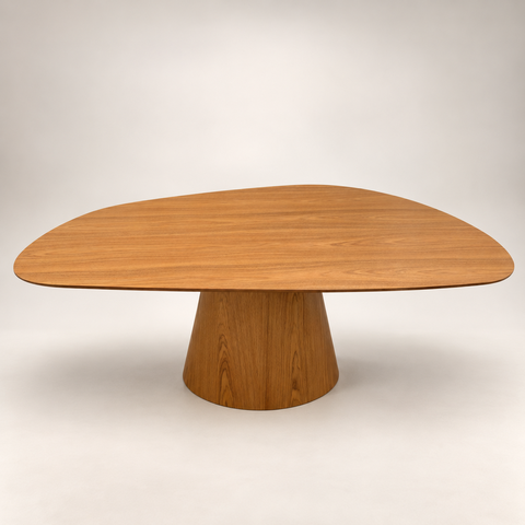 Mesa Oval Organica em Freijo 160x90 Modelar Moveis Mesa de Jantar Orgânica