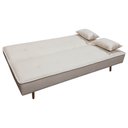 Ver imagem 4 de Sofá Cama Silver 3 Lugares Reclinável Casal Corano Bege - Shop das Cabeceiras