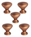 Ver imagem 1 de Kit 5 Puxadores Cup Vecchio Cobre+ Parafusos p/ Moveis/Armários/Gavetas