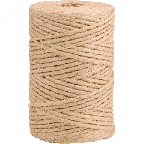 Fio De Sisal 3,8Mm 1,00Kg 166M/Kg F-500/3 Natural Não Oleado