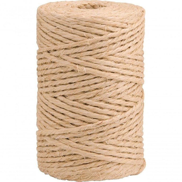 Fio De Sisal 3,8Mm 1,00Kg 166M/Kg F-500/3 Natural Não Oleado
