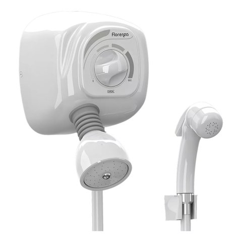 Ducha Florenza com Desviador Branco 7800w 220v Cardal - Aq046220