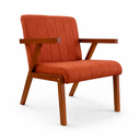 Ver imagem 4 de Conjunto 2 Poltronas Serena Linho Premium para Sala de Estar Recepção Sala de Espera Madeira:terraco