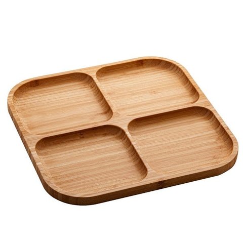 Petisqueira de Bambu Square 4 Divisórias Lyor