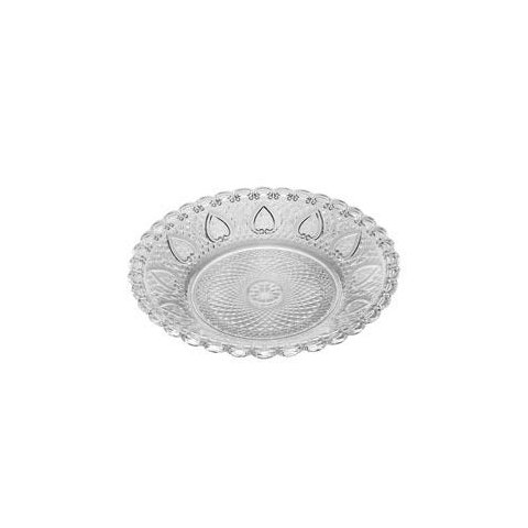 Centro De Mesa Prato De Vidro King 30cm Lyor