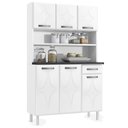 Ver imagem 2 de Armário para Cozinha 6 Portas 1 Gaveta Rubi Smart 