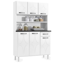 Armário para Cozinha 6 Portas 1 Gaveta Rubi Smart - 2 Armário para Cozinha 6 Portas 1 Gaveta Rubi Smart - 2