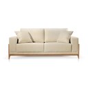 Ver imagem 2 de Sofá 2 Lugares Linho Bege Claro Bella 1,90m