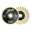 Ver imagem 4 de Kit 2 Disco Flap de Feltro para Polimento Inox Metais 115mm