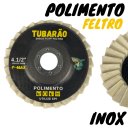 Ver imagem 3 de Kit 2 Disco Flap de Feltro para Polimento Inox Metais 115mm