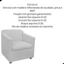 Ver imagem 2 de Kit 02 Poltrona Decorativa Tilla Suede com Pés Cromados