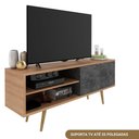 Ver imagem 2 de Rack TV 2 Portas 3 Nichos Amêndoa Tecnomobili