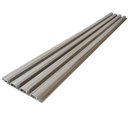 Ver imagem 3 de Painel Ripado de PVC em Placa 1,00mx0,15m (7 Placas = 1m²) com 2 Acabamentos em L de 1,05m Bariri