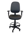 Ver imagem 2 de Cadeira Caixa Executiva Work Nr17 Corino + Braços:preto