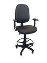 Ver imagem 1 de Cadeira Caixa Executiva Work Nr17 Corino + Braços:preto