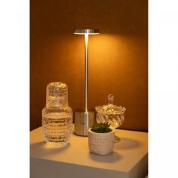 Luminária de Mesa Led 3 Tons Usb Cosmos 35cm Prata - Wolff - 5