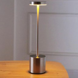 Luminária de Mesa Led 3 Tons Usb Cosmos 35cm Prata - Wolff - 3