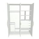 Ver imagem 2 de Guarda-Roupa Casal 4 Portas 3 Gavetas Caribe Móveis Rimo